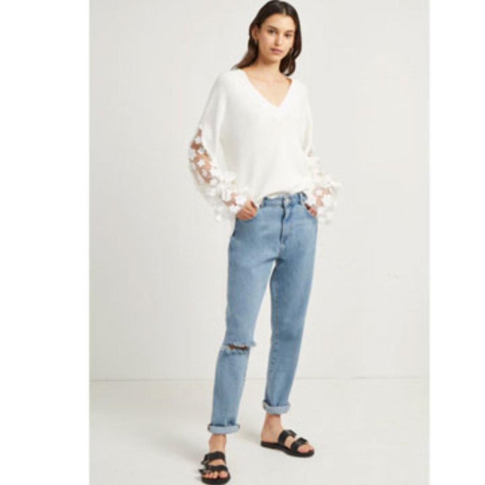 French Connection Caballo Lace Knit Sweater - Picture 5 of 7
